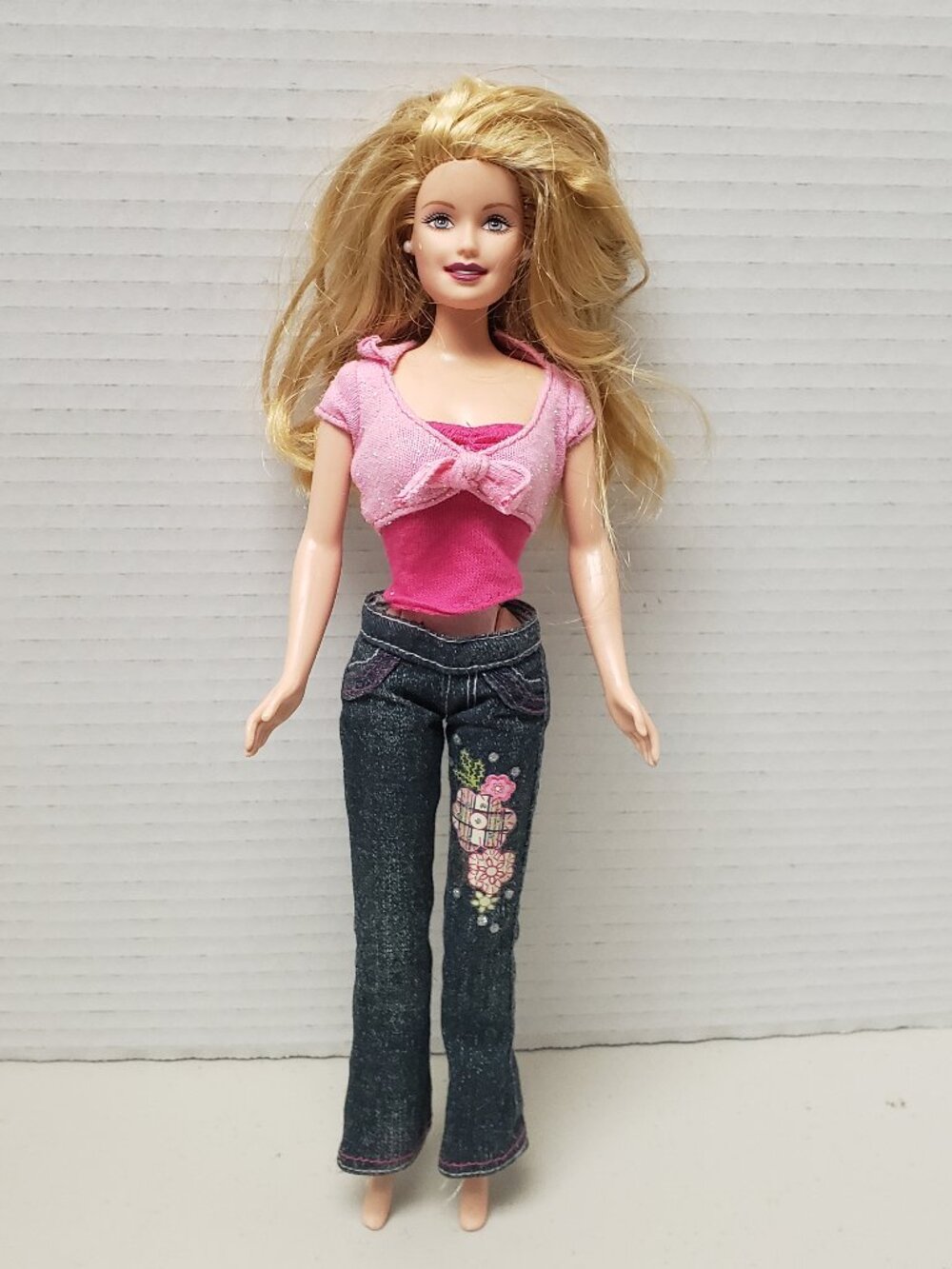 Barbie Doll (Redressed Pink & Denim Outfit)